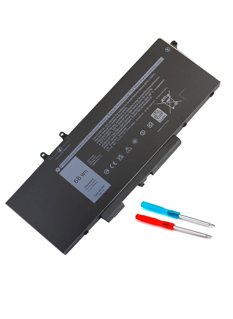 7.6V 68W, 4GVMP 0X77XY 0C5GV2 Laptop Battery Compatible for Dell Latitude 5400 5500 5410 5510 Precision 3540 3550 Inspiron 7590 7591 7791 2-in-1 Series 1V1XF R8DC. 7N RF7W, M 9JRYT 09JRYT