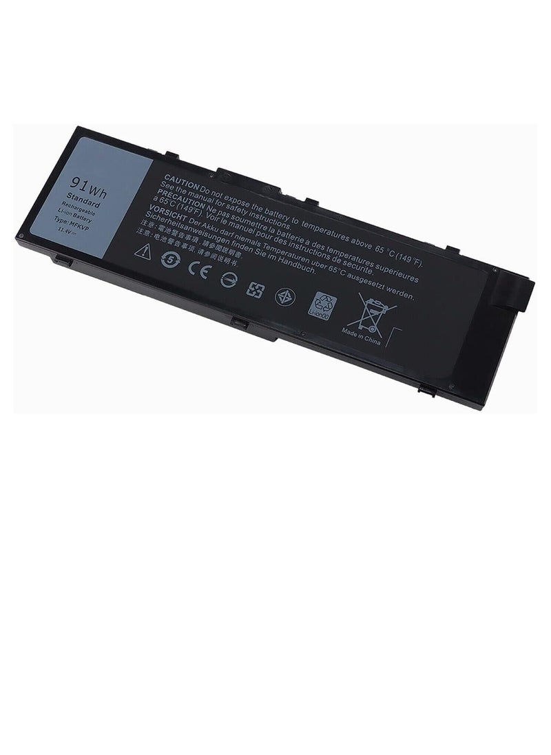 New Replacement MFKVP Battery For Dell Precision 15 7510 7520 17 7710 7720 M7510 M7710 91Wh