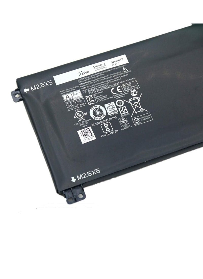 11.1V 91WH 245RR 7D1WJ Laptop BatteryCompatible for Dell XPS 15 9530 Precision M3800 Laptop T0TRM H76MV 0H76MY 07D1WJ Y758W