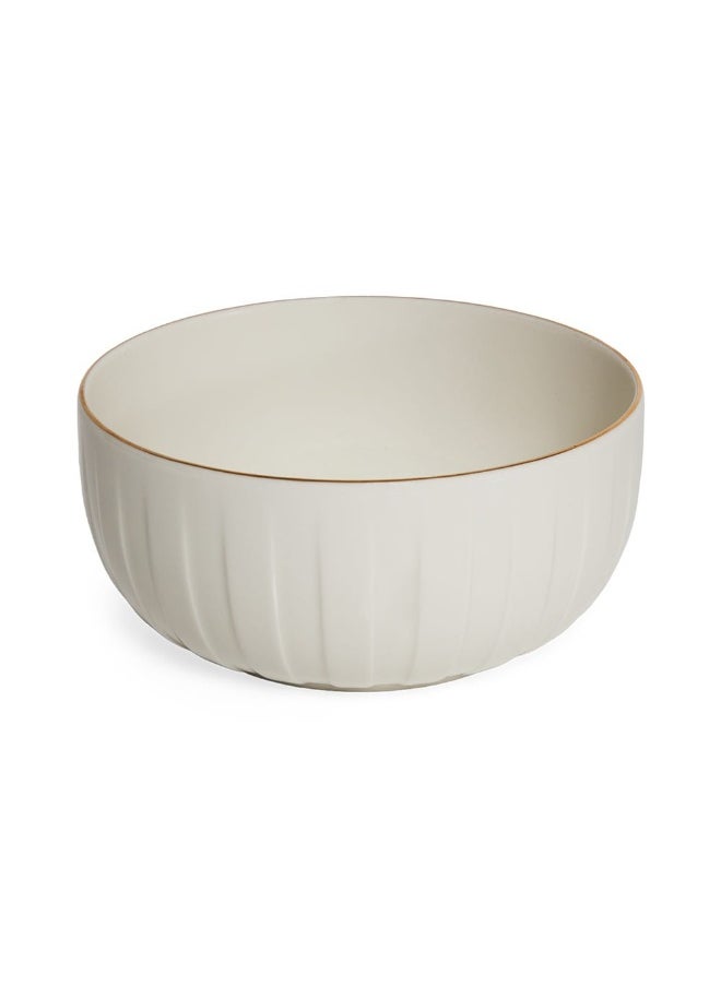 Absolute Bowl, Off-White And Gold - Extra Large, 20 Cm