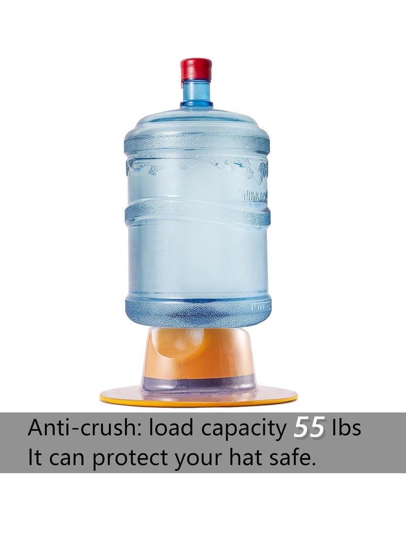 5 Sets Wide Brim Fedora Hat Holder - 360° Protect Shape in Travel or Transport, Great for Storage Straw or Felt Panama, Plastic Cap Mold Protectors, Ideal Collectors Gift