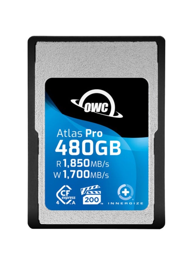 OWC 480GB Atlas Pro High Performance Cfexpress 4.0 Type A Memory Card Professional Grade up to 1850MB/s Read and 1700MB/s Write Speed