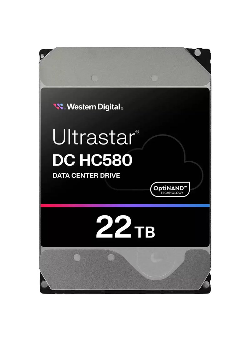 Ultrastar DC HC580 22TB 3.5-Inch SATA HDD, 7200 RPM, CMR, 512MB Cache, Up to 291MB/s Transfer Rate, OptiNAND, EAMR, HelioSeal, 550TB/Year Endurance, for Cloud and Data Centers | 0F62785 - WUH722422ALE6L4 22 TB