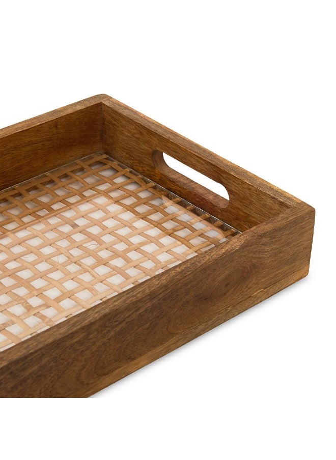 Firoz Serving Tray, Brown - 38X6Cm