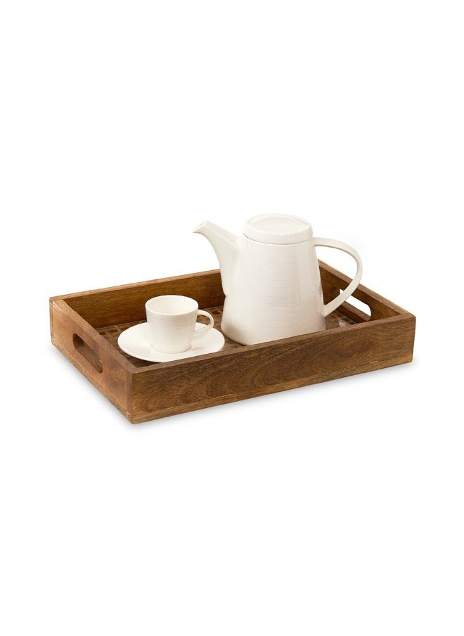 Firoz Serving Tray, Brown - 38X6Cm