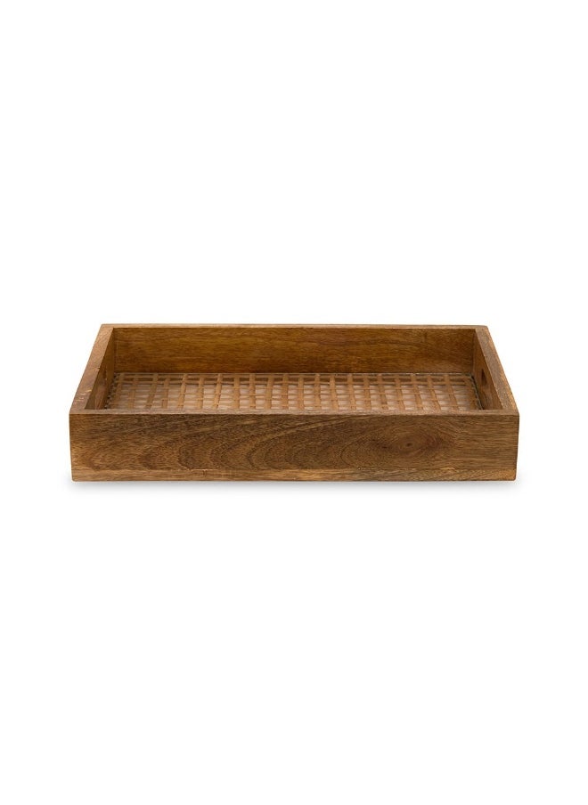 Firoz Serving Tray, Brown - 38X6Cm