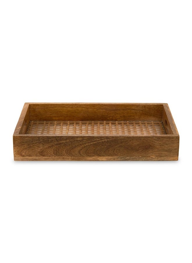 Firoz Serving Tray, Brown - 43X6Cm