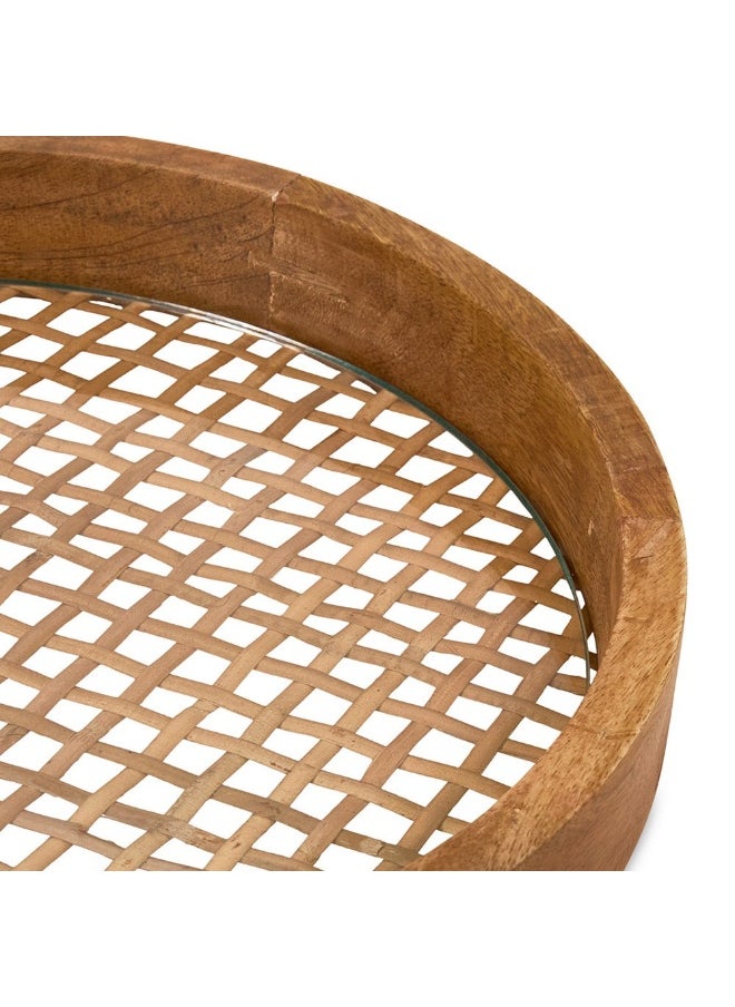 Firoz Serving Tray, Brown - 35X4Cm