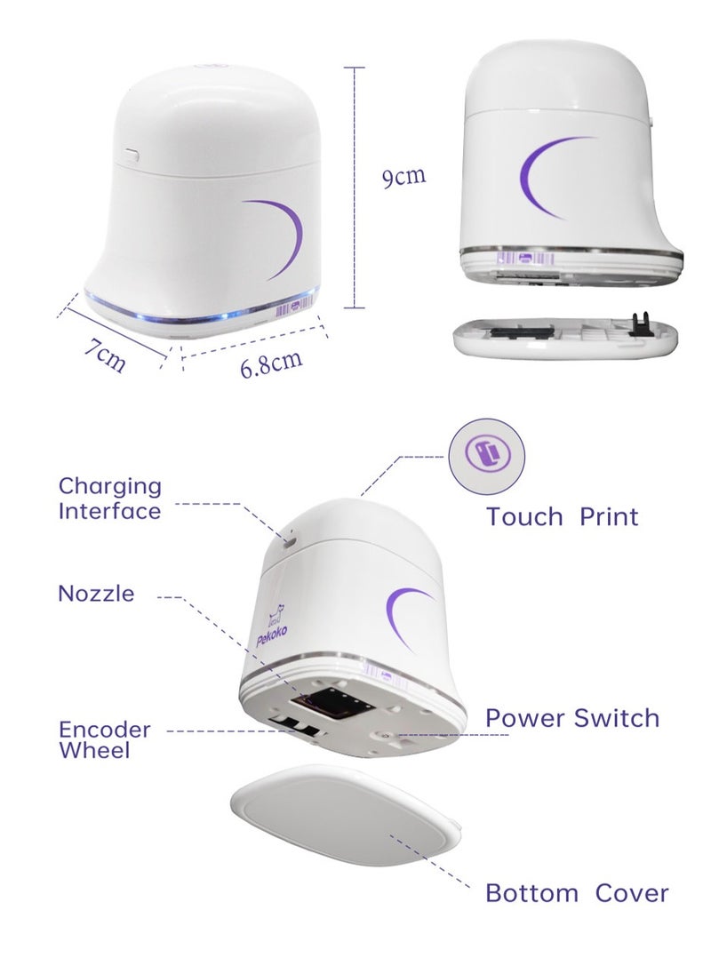 Mini Handheld Color  Printer K1 Portable Inkjet Printer Print on Paper Wood Clothes and Other Surface