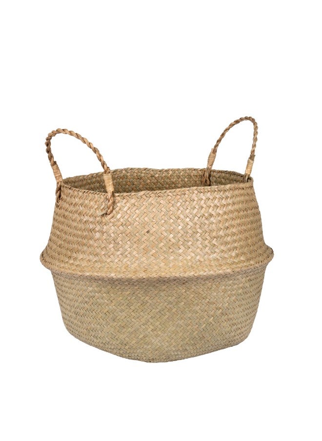 Natural Seagrass Basket – 45cm x 38cm x H36cm Extra Large Decorative Storage Basket