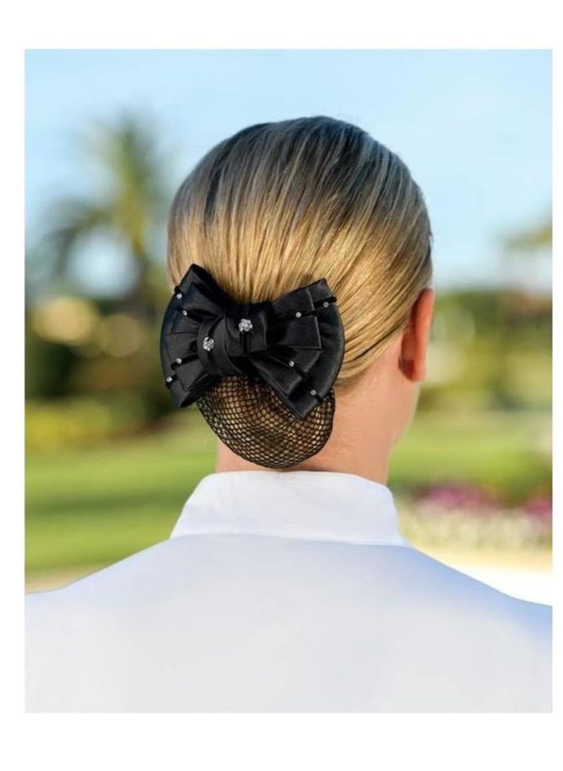 Ovation Premium Show Bow, One Size, Black Gem Floral