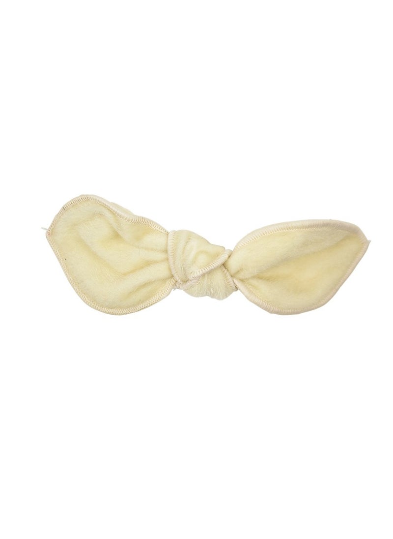 Small Furry Girls' Chic Bow Clip - Cream