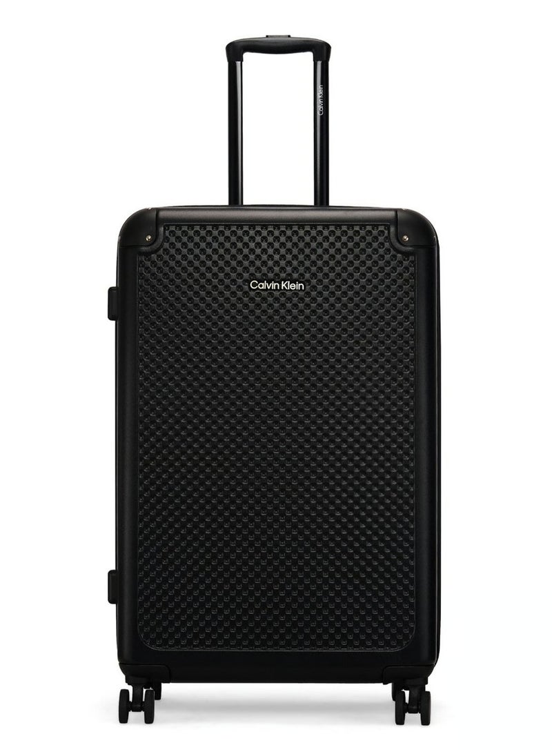 V2 CHECK IN Hardside Spinner Luggage On Wheels, Ultra Lightweight ABS, 4 Double Wheels Color BLACK