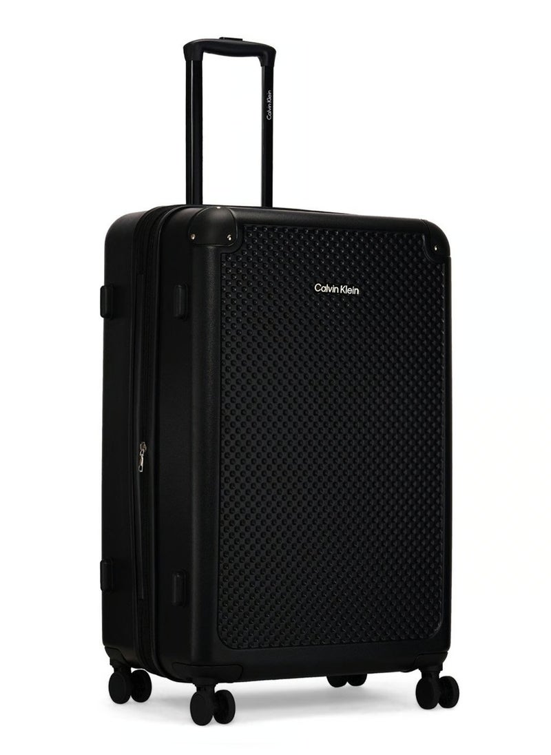 V2 CHECK IN Hardside Spinner Luggage On Wheels, Ultra Lightweight ABS, 4 Double Wheels Color BLACK