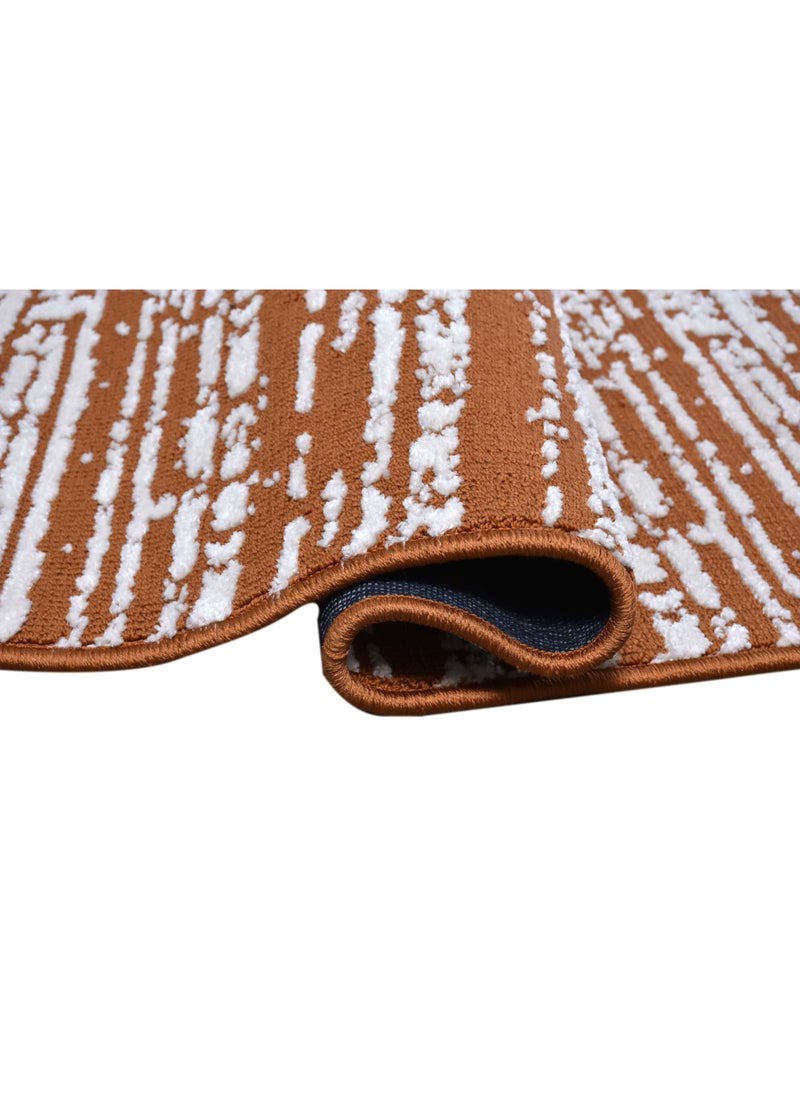 Museum-Ivory-Copper-190X290 cm anti skid Machine Made Thick Indian Rug