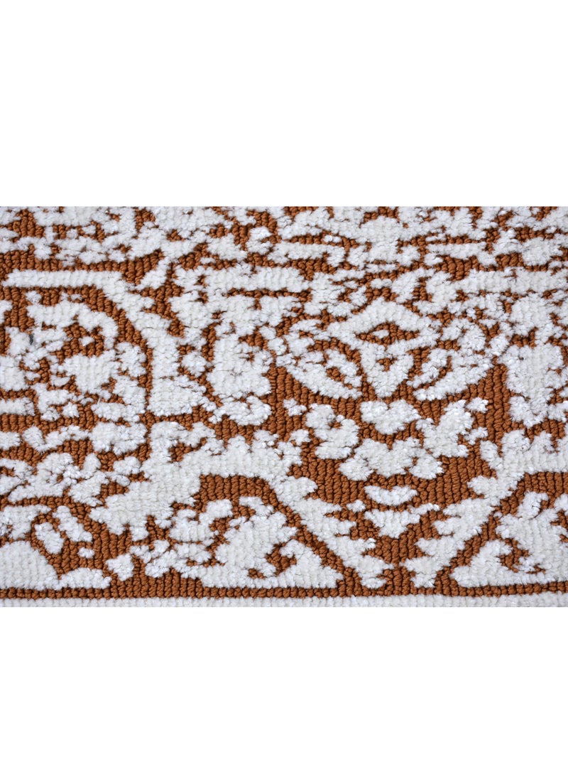 Museum-Ivory-Copper-190X290 cm anti skid Machine Made Thick Indian Rug