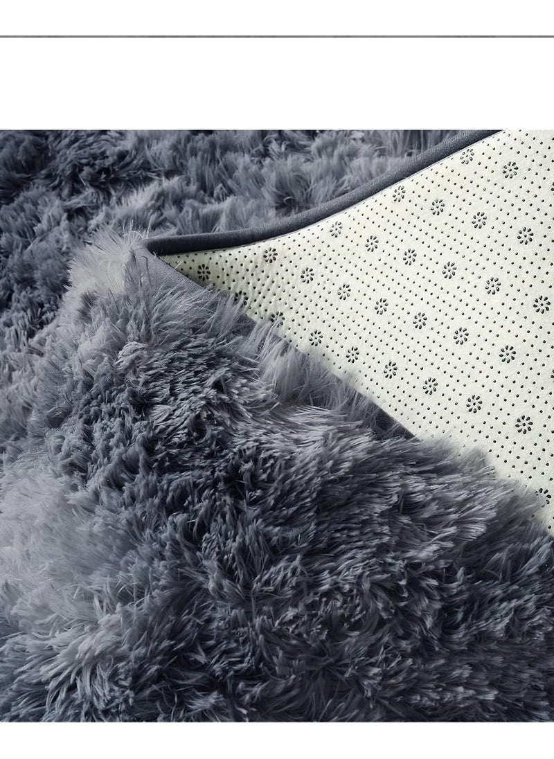 Soft Touch Area Rug Bedroom Anti-Skid Yoga Carpet Shaggy Rugs Fluffy Motley Tie-dye Carpets