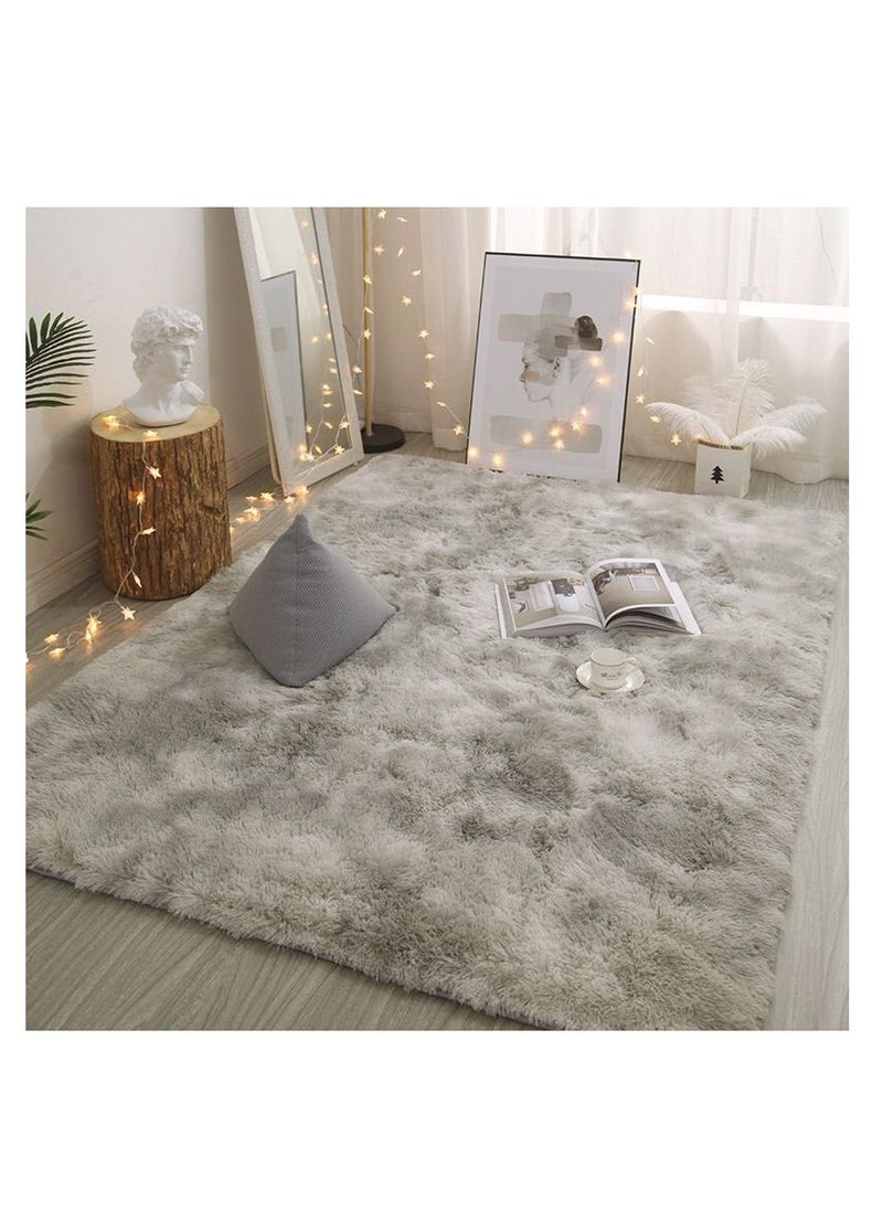 Soft Touch Area Rug Bedroom Anti-Skid Yoga Carpet Shaggy Rugs Fluffy Motley Tie-dye Carpets