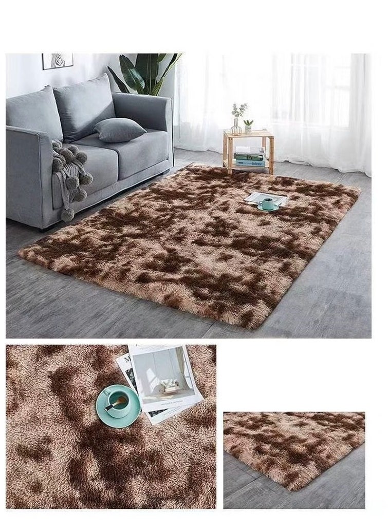 Soft fluffy carpet Area Rug Bedroom Anti-Skid Yoga Carpet Fluffy Motley Tie-dye Carpets Fluffy Rug modern carpet