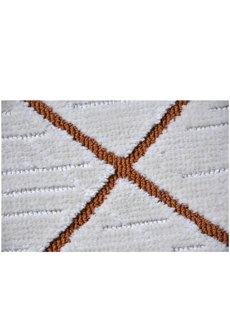 Odyssey-Ivory-Copper-150X230 cm anti skid Machine Made Thick Indian Rug