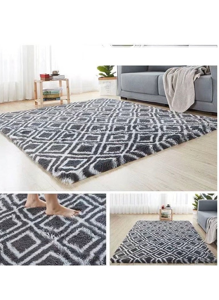 Soft fluffy carpet Area Rug Bedroom Anti-Skid Yoga Carpet Fluffy Motley Tie-dye Carpets Fluffy Rug modern carpet