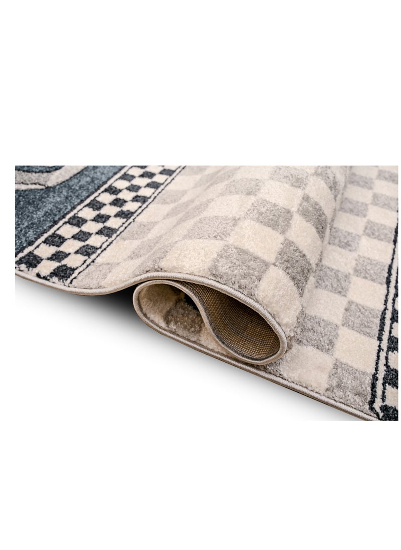 MILANO 0B1494 D. BLUE / D. GREY 160X230 Kids rug