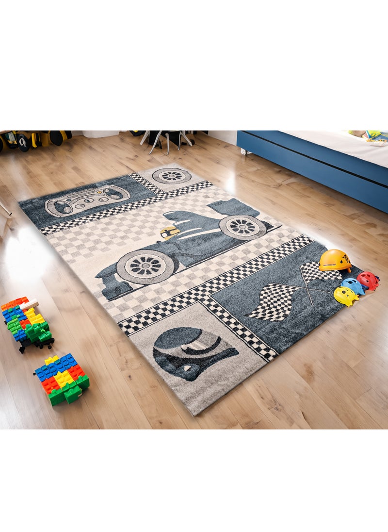 MILANO 0B1494 D. BLUE / D. GREY 160X230 Kids rug