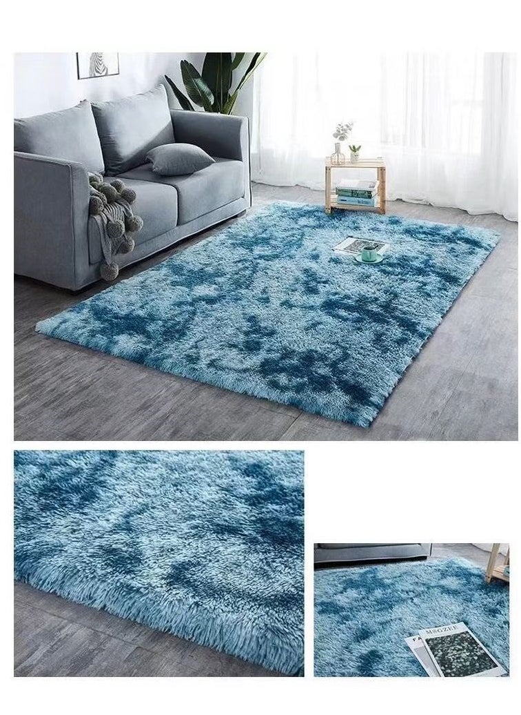 Soft fluffy carpet Area Rug Bedroom Anti-Skid Yoga Carpet Fluffy Motley Tie-dye Carpets Fluffy Rug modern carpet