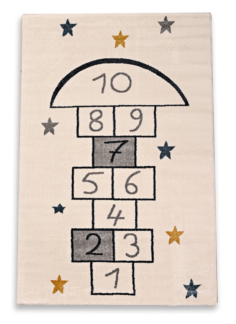 MILANO B5305A WHITE / D. BLUE 120X180 Kids rug