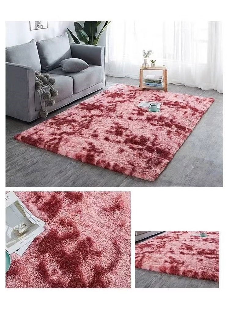 Soft fluffy carpet Area Rug Bedroom Anti-Skid Yoga Carpet Fluffy Motley Tie-dye Carpets Fluffy Rug modern carpet