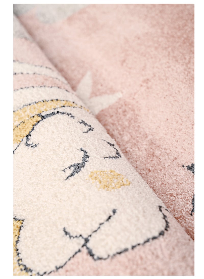 MILANO B9763A L. PINK / WHITE 120X180 Kids Rug