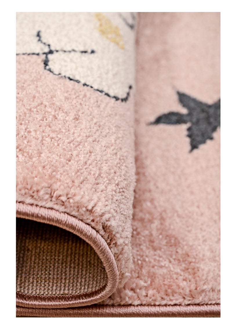 MILANO B9763A L. PINK / WHITE 120X180 Kids Rug