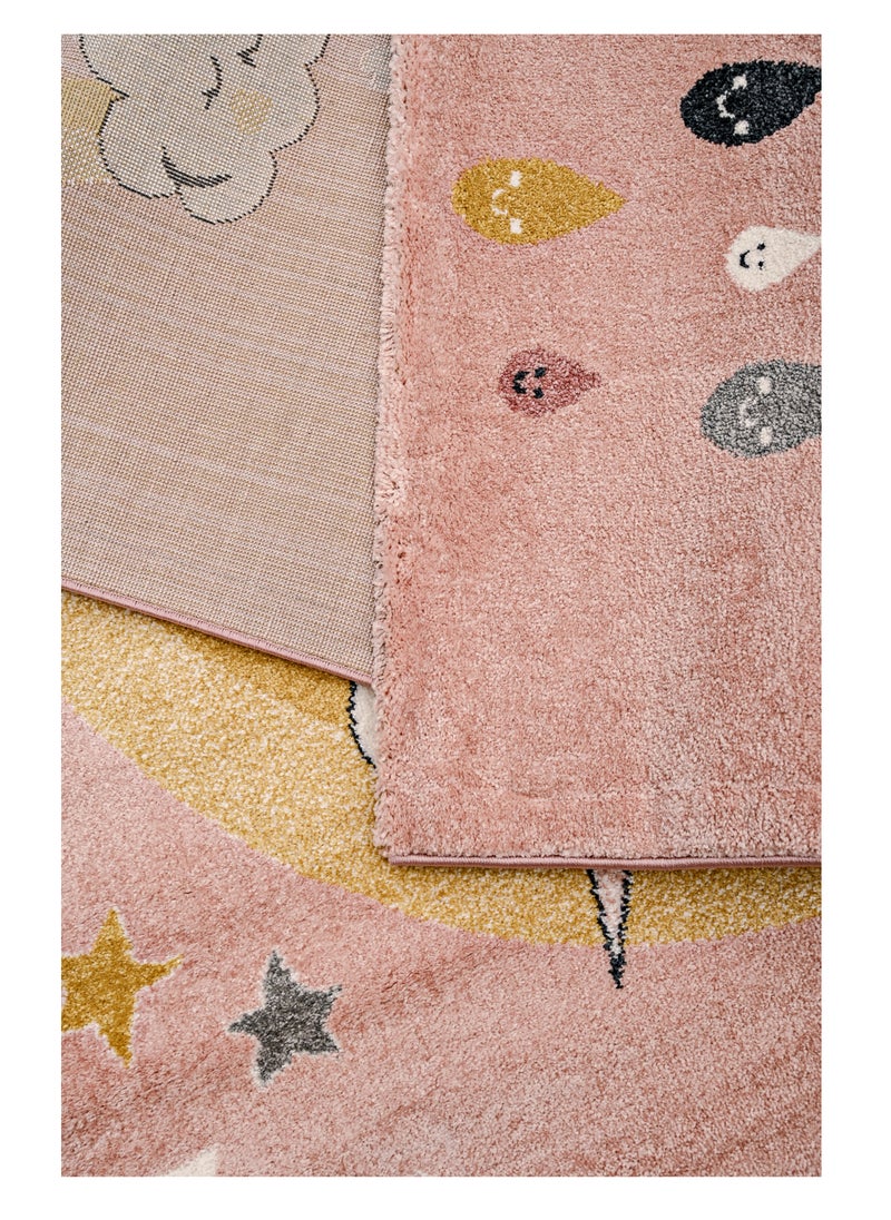 MILANO B9763A L. PINK / WHITE 120X180 Kids Rug