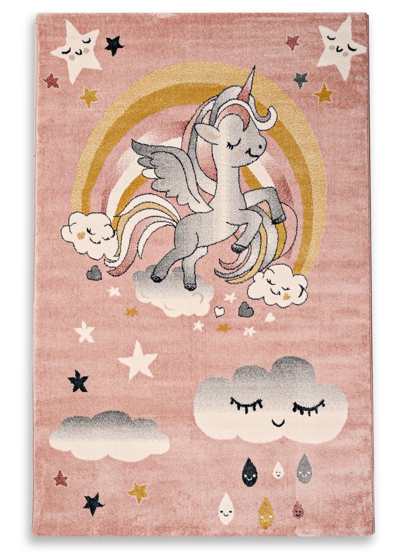 MILANO B9763A L. PINK / WHITE 120X180 Kids Rug