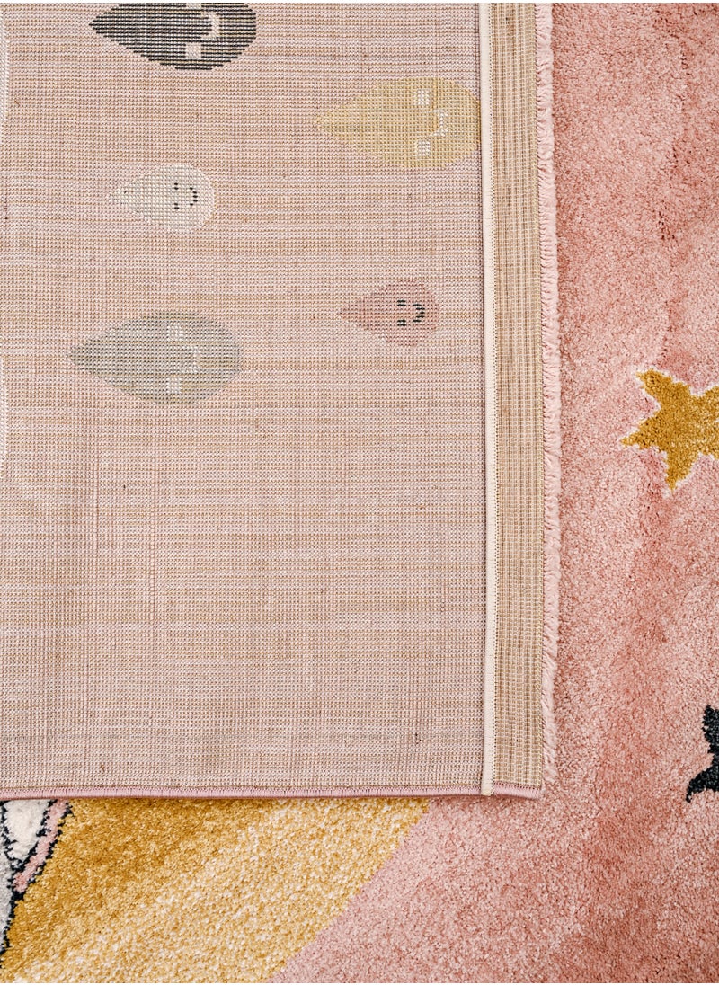 MILANO B9763A L. PINK / WHITE 120X180 Kids Rug