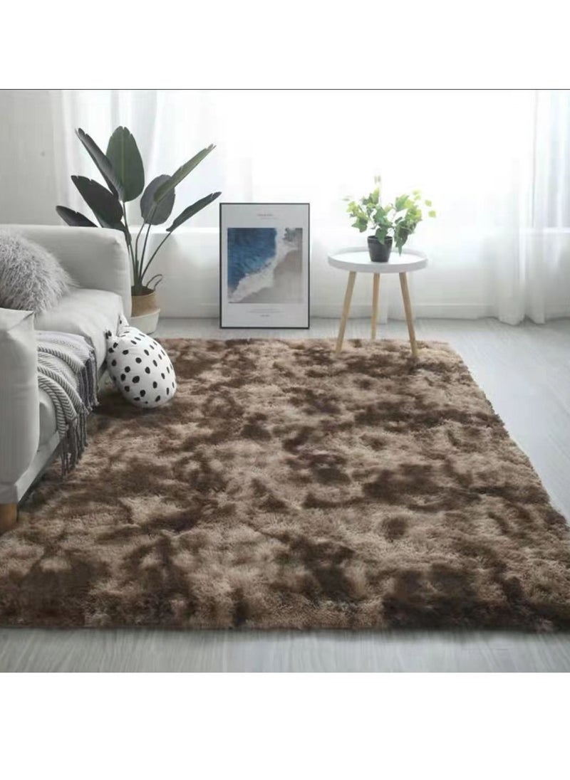 Soft fluffy carpet Area Rug Bedroom Anti-Skid Yoga Carpet Fluffy Motley Tie-dye Carpets Fluffy Rug modern carpet