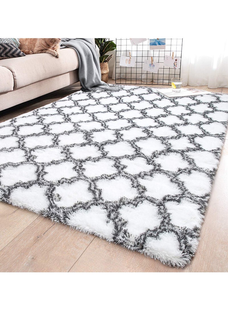 Soft Rugs Fluffy Carpets Tie-Dye Rugs for Living Room Bedroom Nursery Home Decor Non-Slip Machine Washable Carpet Home Decorative Carpet 100x160 cm