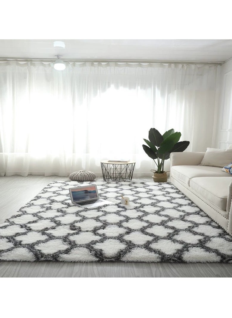 Soft Rugs Fluffy Carpets Tie-Dye Rugs for Living Room Bedroom Nursery Home Decor Non-Slip Machine Washable Carpet Home Decorative Carpet 100x160 cm