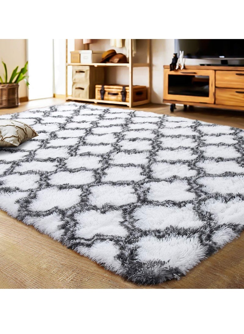 Soft Rugs Fluffy Carpets Tie-Dye Rugs for Living Room Bedroom Nursery Home Decor Non-Slip Machine Washable Carpet Home Decorative Carpet 100x160 cm