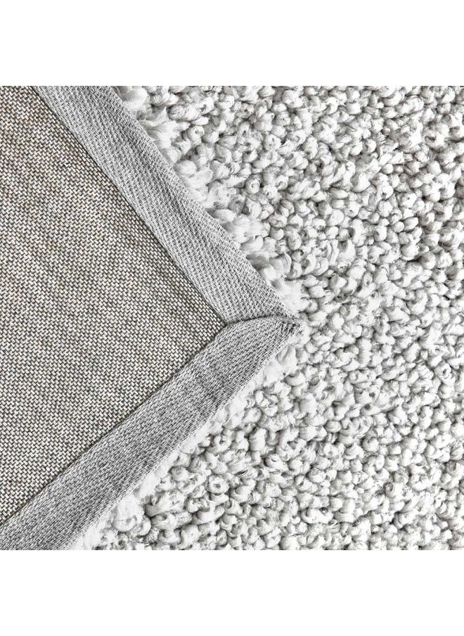 Mona Shaggy Rug, Light Grey - 200X300 Cm