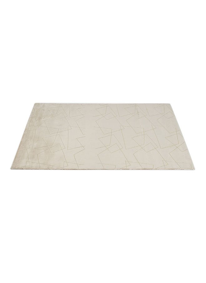 Carson Rabbitfur Rug, Beige And Gold 160X230 Cm