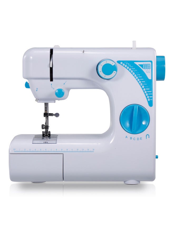 Portable Electric Sewing Machine With Foot Pedal H37721US-su White/Blue