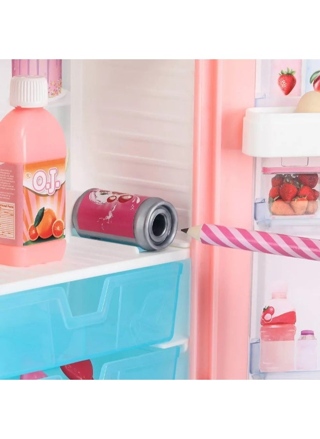 Real Littles Desktop Caddies Mini Fridge With Accessories