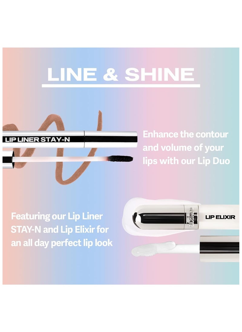 Lip Liner Stay-N - Peel Off Lip Liner Tattoo, Peel Off Lip Stain, Long Lasting Lip Stain Peel Off, p-INKED