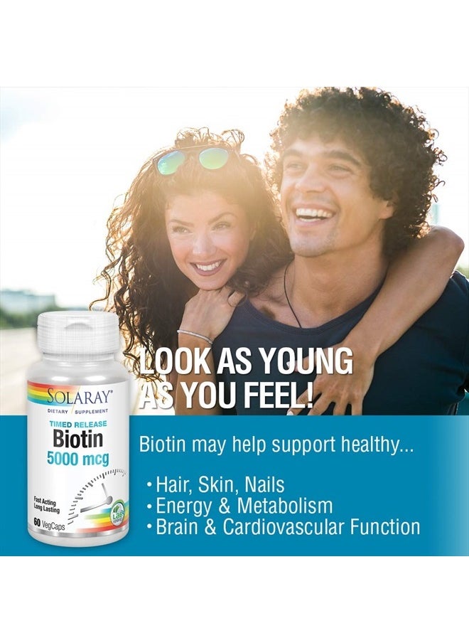 Two Stage, Timed Release Biotin 5000mcg 60 VegCap