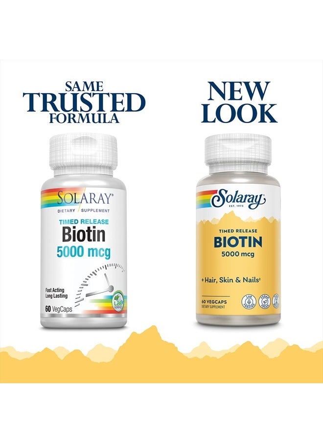 Two Stage, Timed Release Biotin 5000mcg 60 VegCap