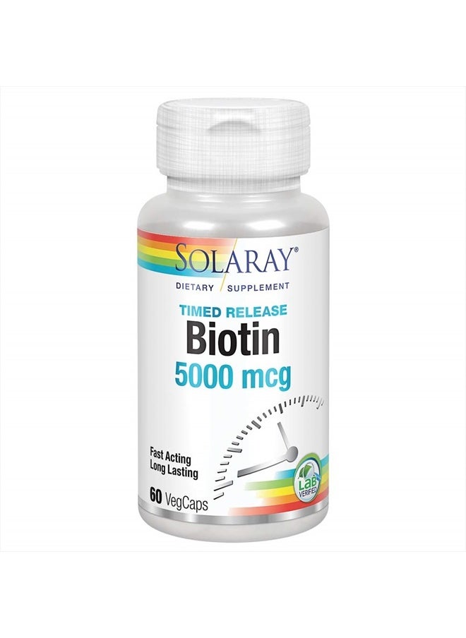 Two Stage, Timed Release Biotin 5000mcg 60 VegCap