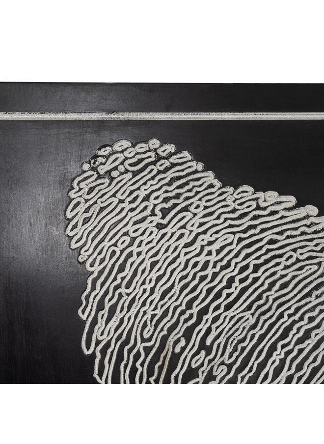 Poise Wall Art, Black And White - 120X120 Cm
