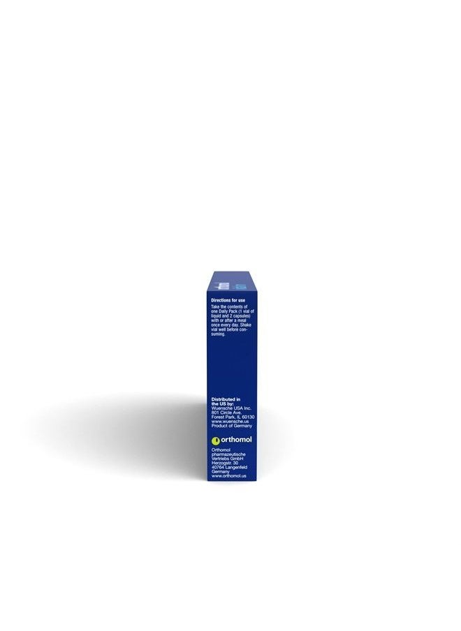 Vital M Vial, Men's Multivitamin, 7-Day Supply, Vitamins A, B, C, D, E, K, Calcium, Iodine, Omega-3
