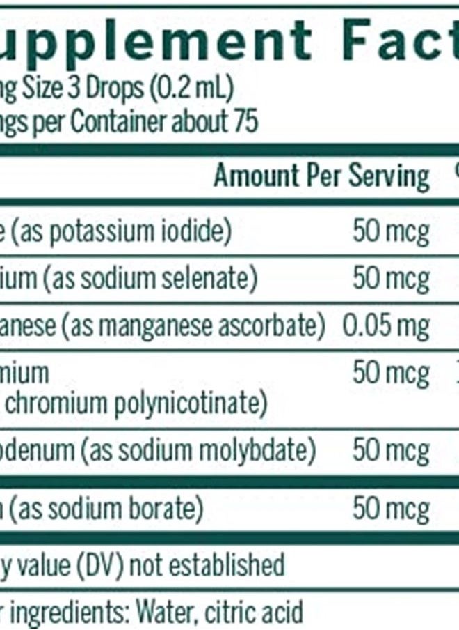 Trace Mineral Complex CWS | Supports Thyroid Function and Helps Protect Against Oxidative Stress | 0.5 fl. oz.